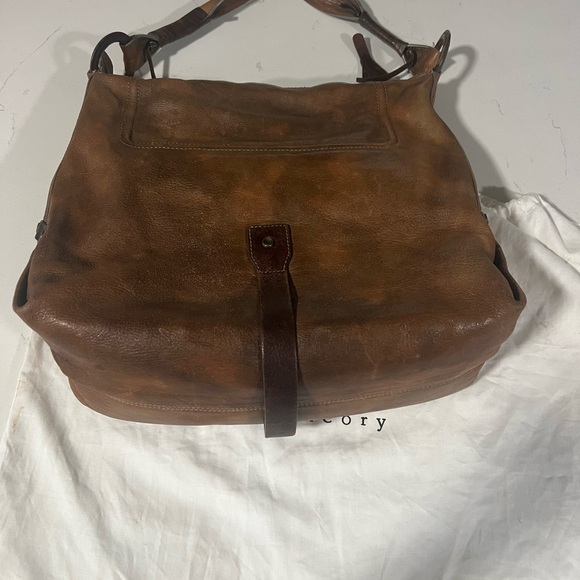 Theory Brown Messenger Bag with Rustic Leather Finish - Picture 4 of 13